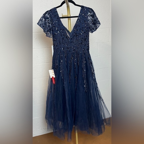 Mac Duggal 20304 Embellished Tea Length Gown - Picture 4 of 11